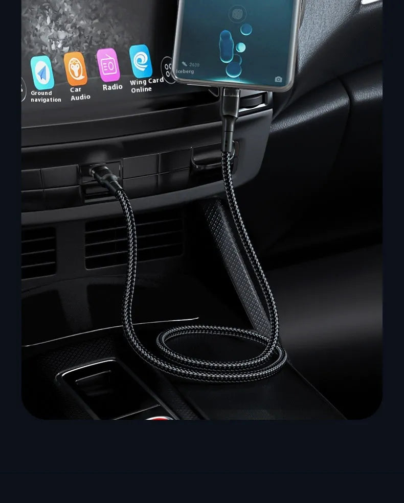 6A Double USB Type-C Cable 120W Fast Charge