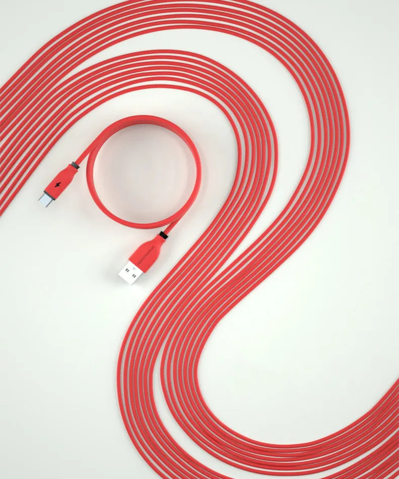 Compatible with Apple , Type-C Liquid Soft Rubber Data Cable For Android Apple Huawei Mobile Phone Charging Cable