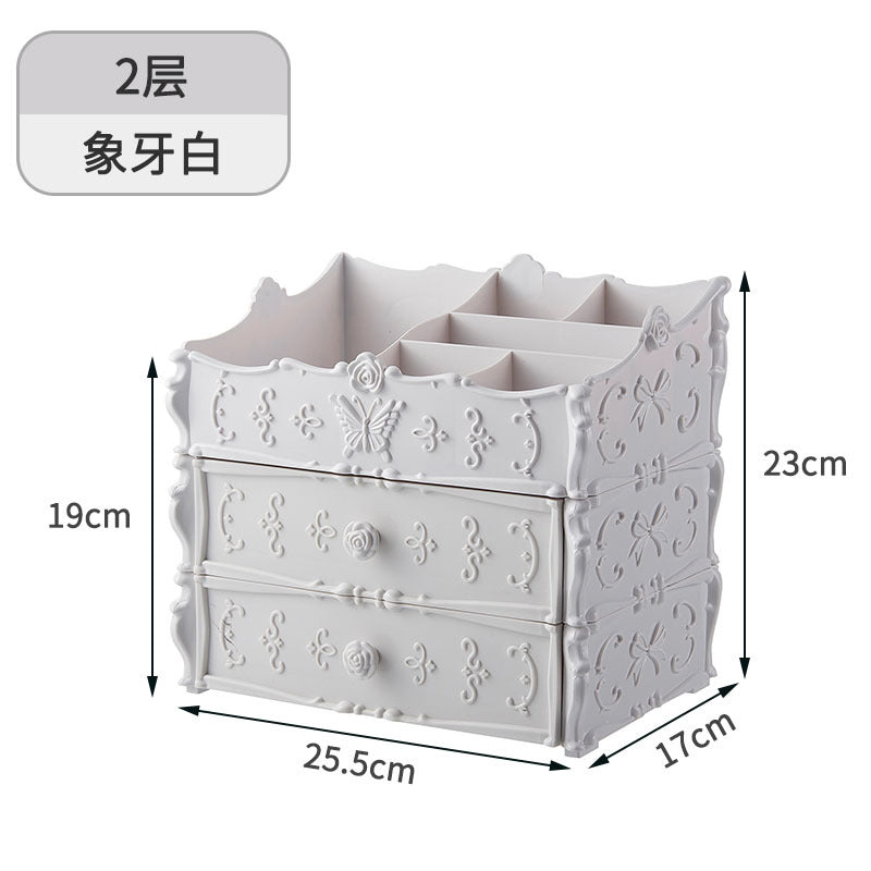 Product Rack Transparent Multi-layer Cosmetic BoxNet Red European Cosmetic Storage Box Drawer Dresser Skin Care