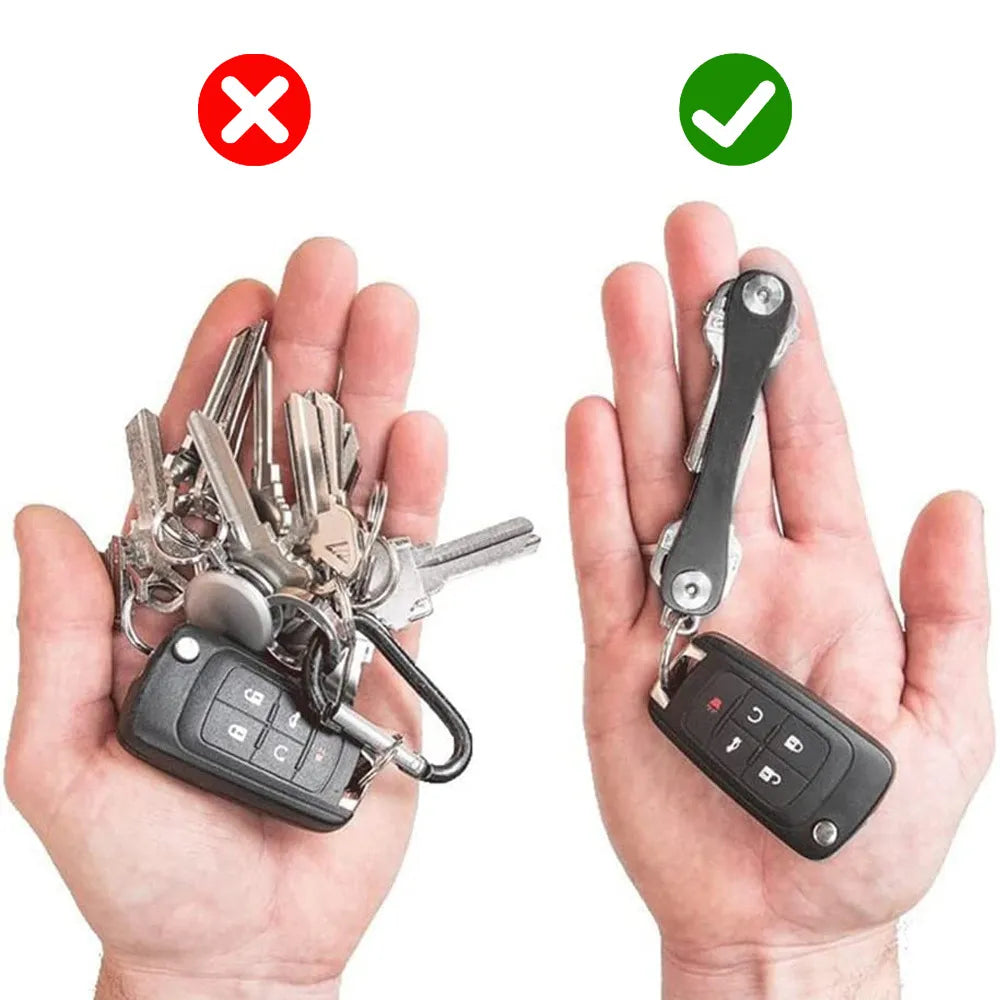 Metal Key Holder Compact Keychain Container Gadgets