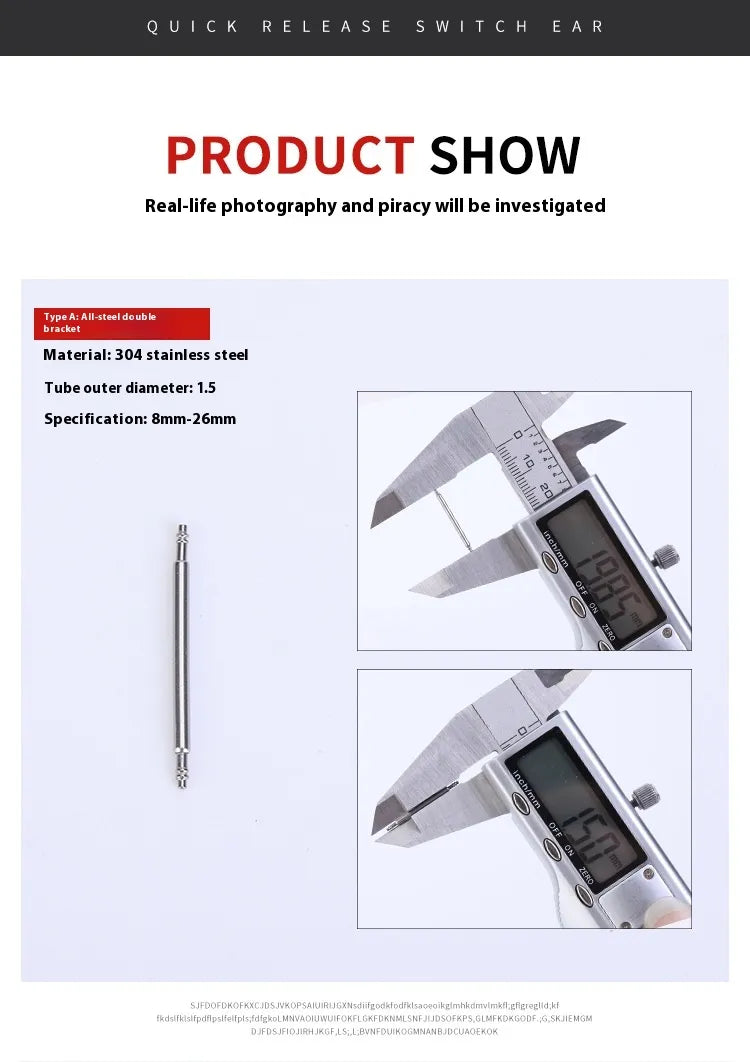 304 Stainless Steel Watch Ear 15MM