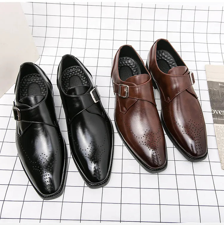 Plus Size Autumn Leisure Men's Breathable Leather Shoes