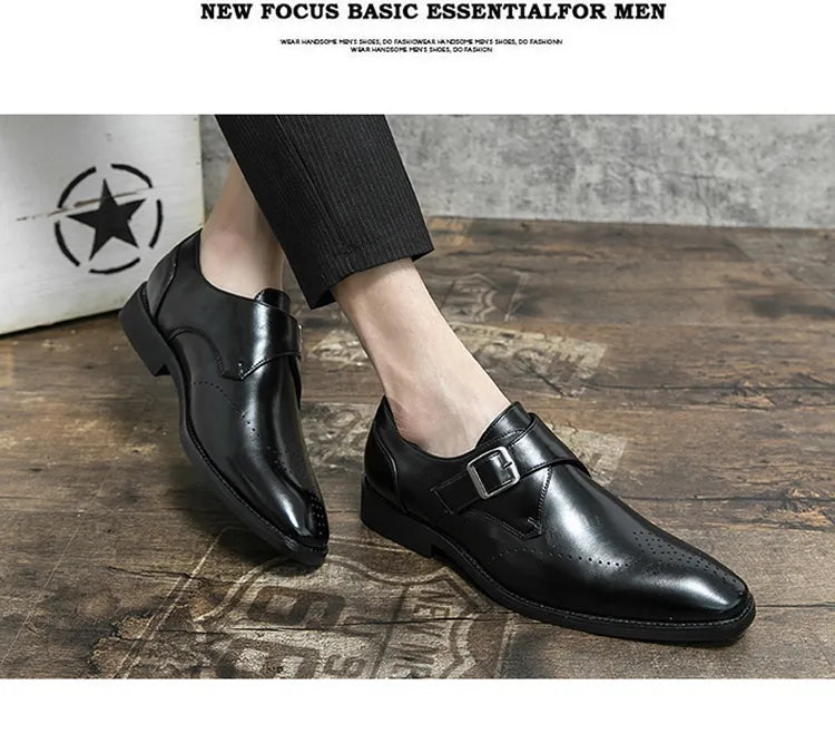Plus Size Autumn Leisure Men's Breathable Leather Shoes