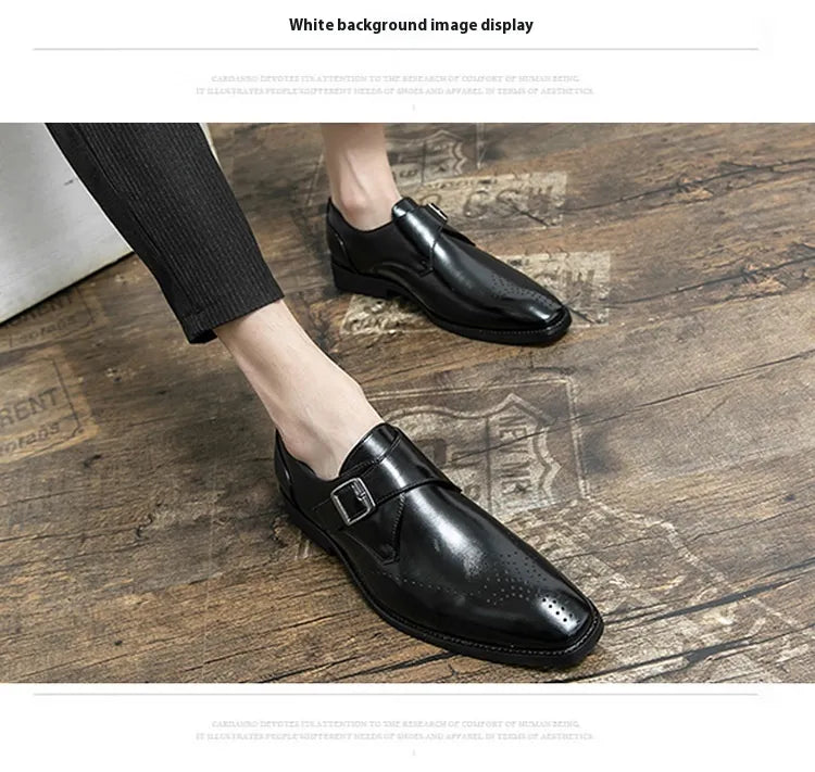 Plus Size Autumn Leisure Men's Breathable Leather Shoes