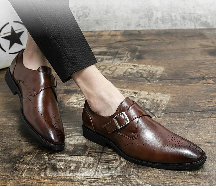 Plus Size Autumn Leisure Men's Breathable Leather Shoes