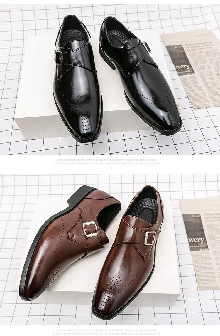 Plus Size Autumn Leisure Men's Breathable Leather Shoes