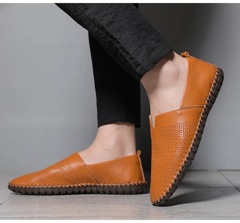 Men's Gommino Layer Leather Slip-on