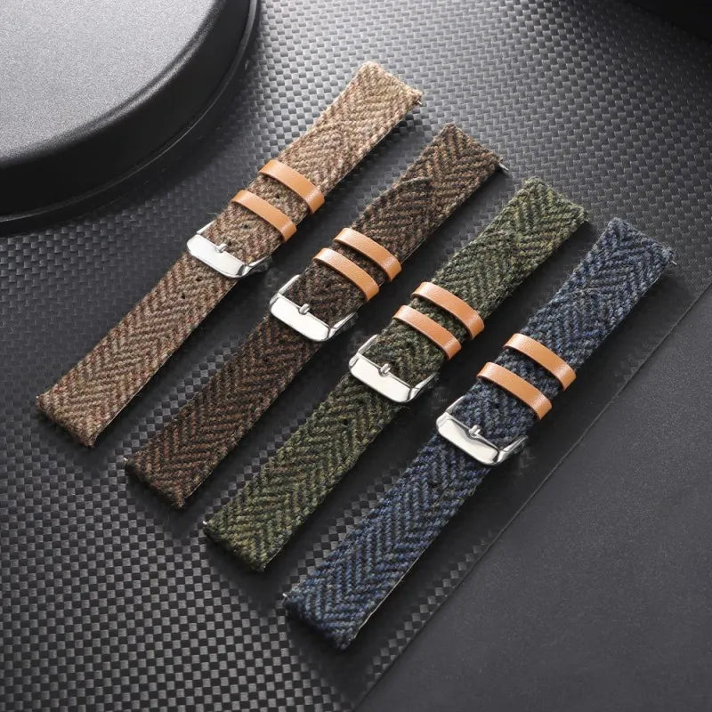 Tweed Vintage Leather Watch Belt