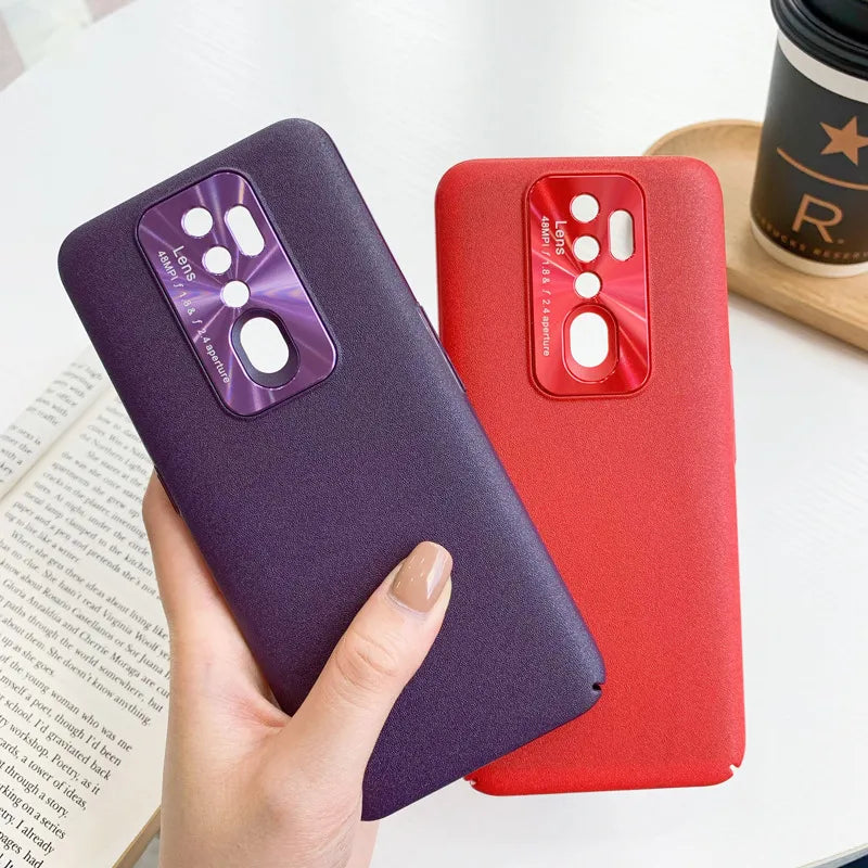 Metal lens phone case