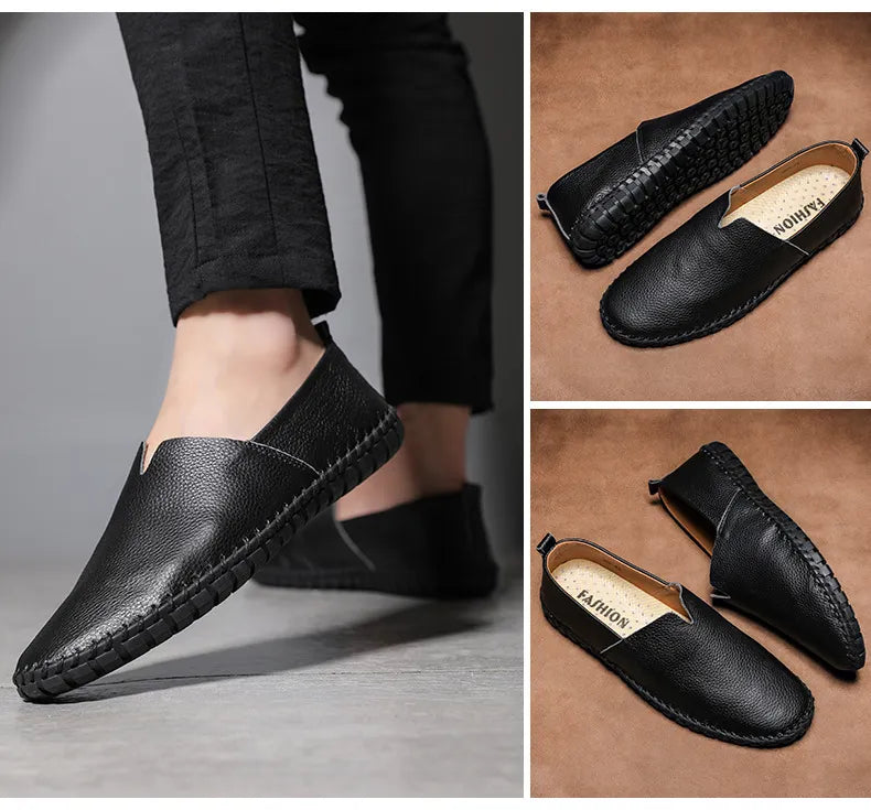 Men's Gommino Layer Leather Slip-on