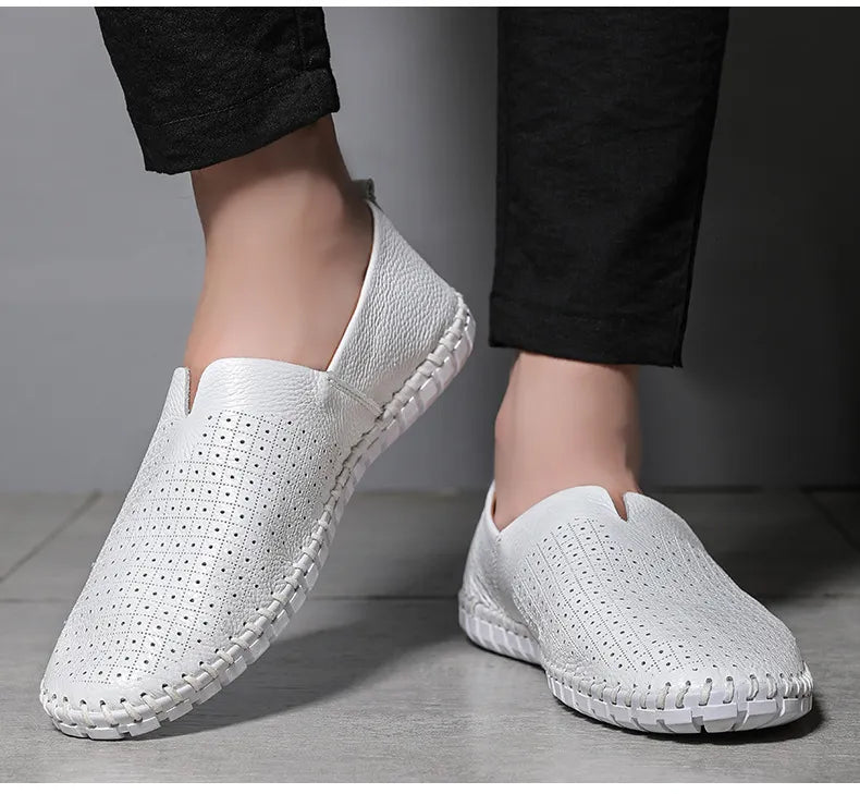 Men's Gommino Layer Leather Slip-on