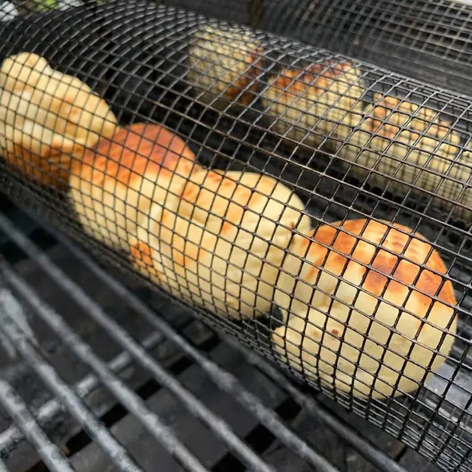 New Barbecue Grate Outdoor Round Barbecue Campfire Barbecue Net Camping Picnic Cookware