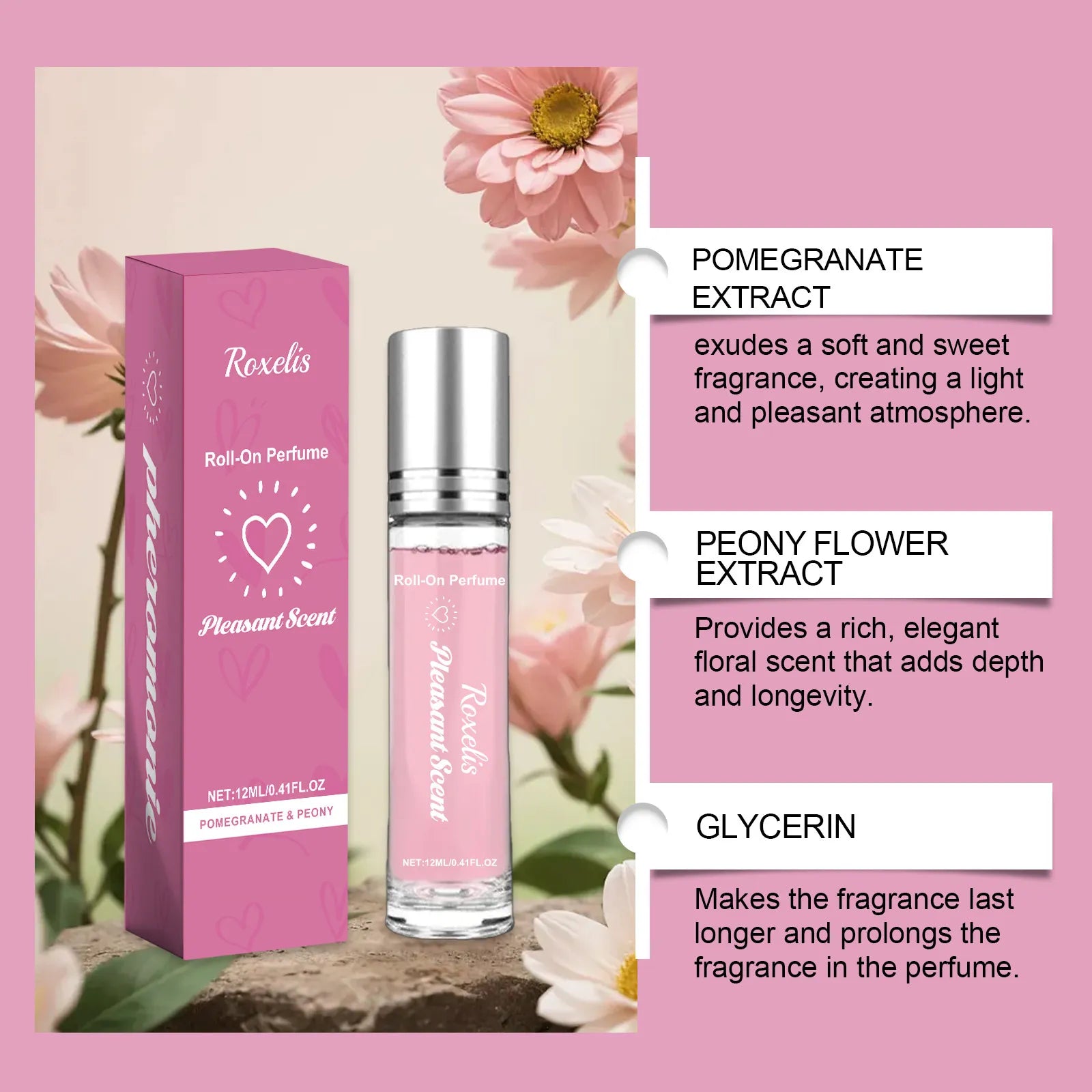 Ball Perfume Pomegranate Peony Lady Elegant Daily Perfume Gentle Light Perfume