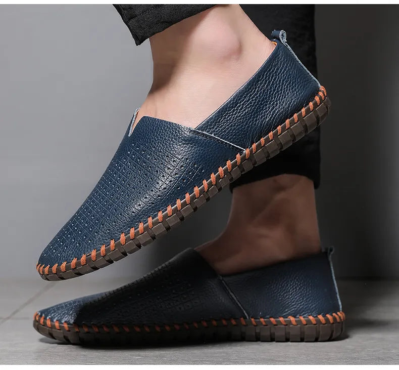 Men's Gommino Layer Leather Slip-on