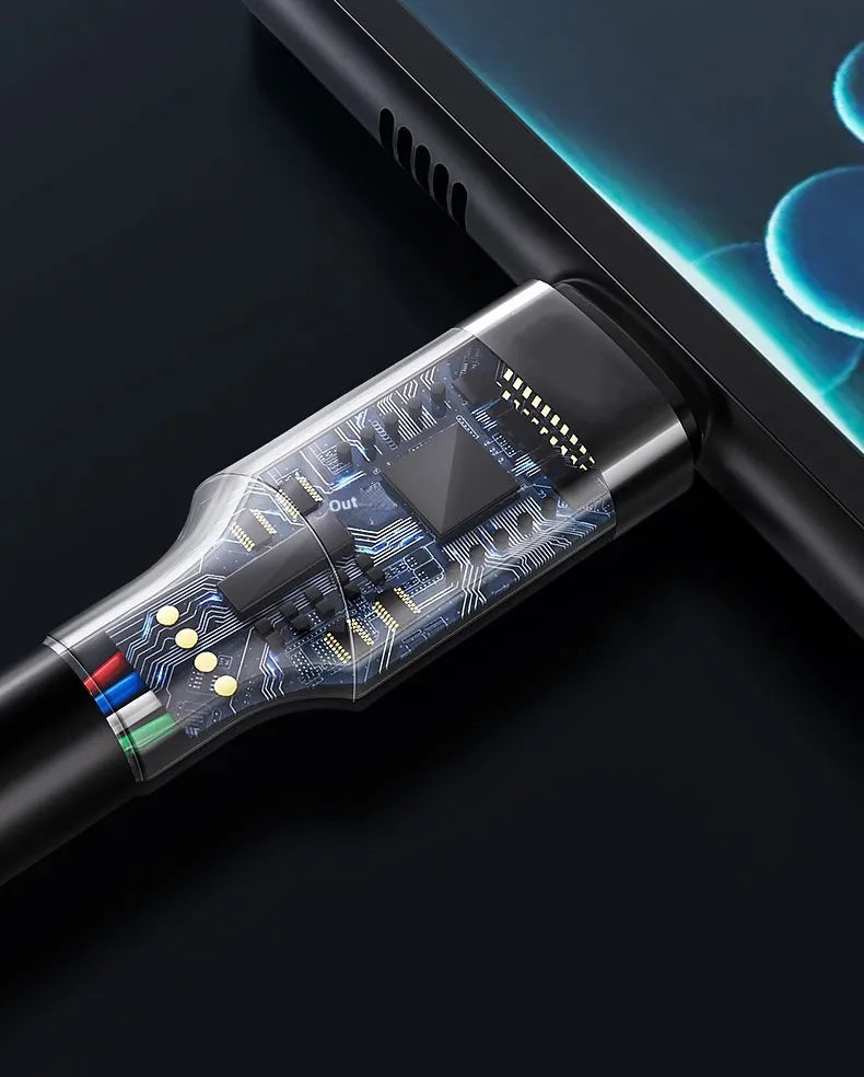6A Double USB Type-C Cable 120W Fast Charge