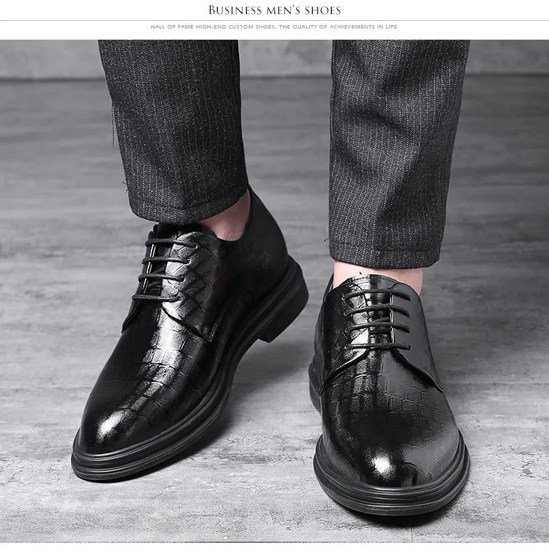 Business Formal Wear Leather Shoes Men's Leather Breathable