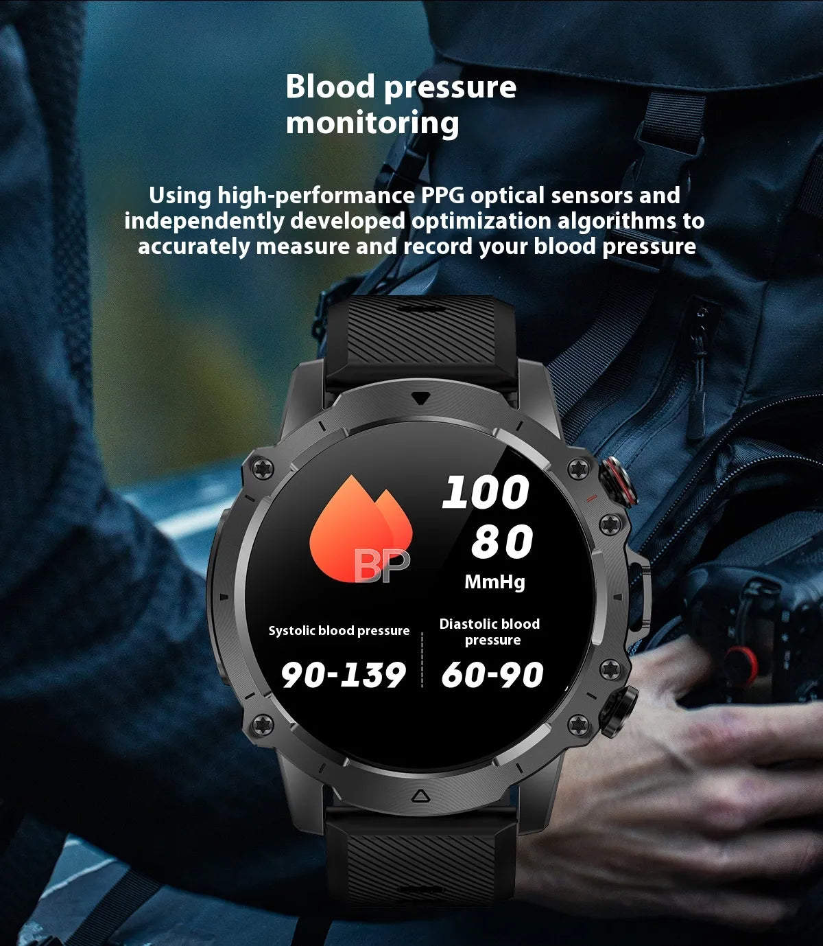 New Outdoor AK56 Bluetooth Calling Smart Watch