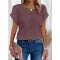 Summer Hollow Out Short-sleeved T-shirt Fashion Ethnic Style Tops Women's Clothing