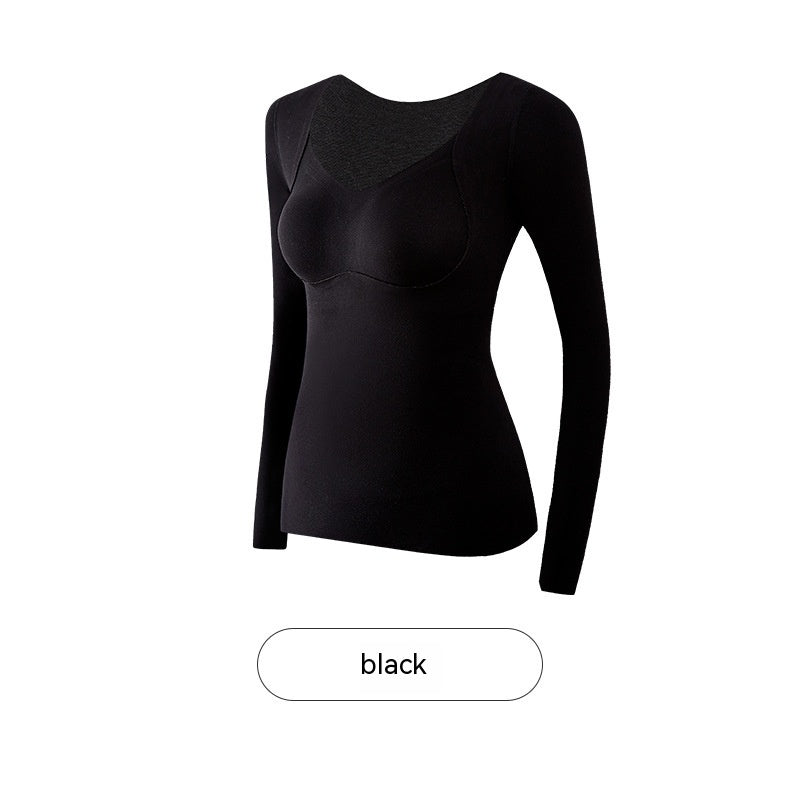 Women's Chest Cushion Wool Lining Thickened Underlay Shirt